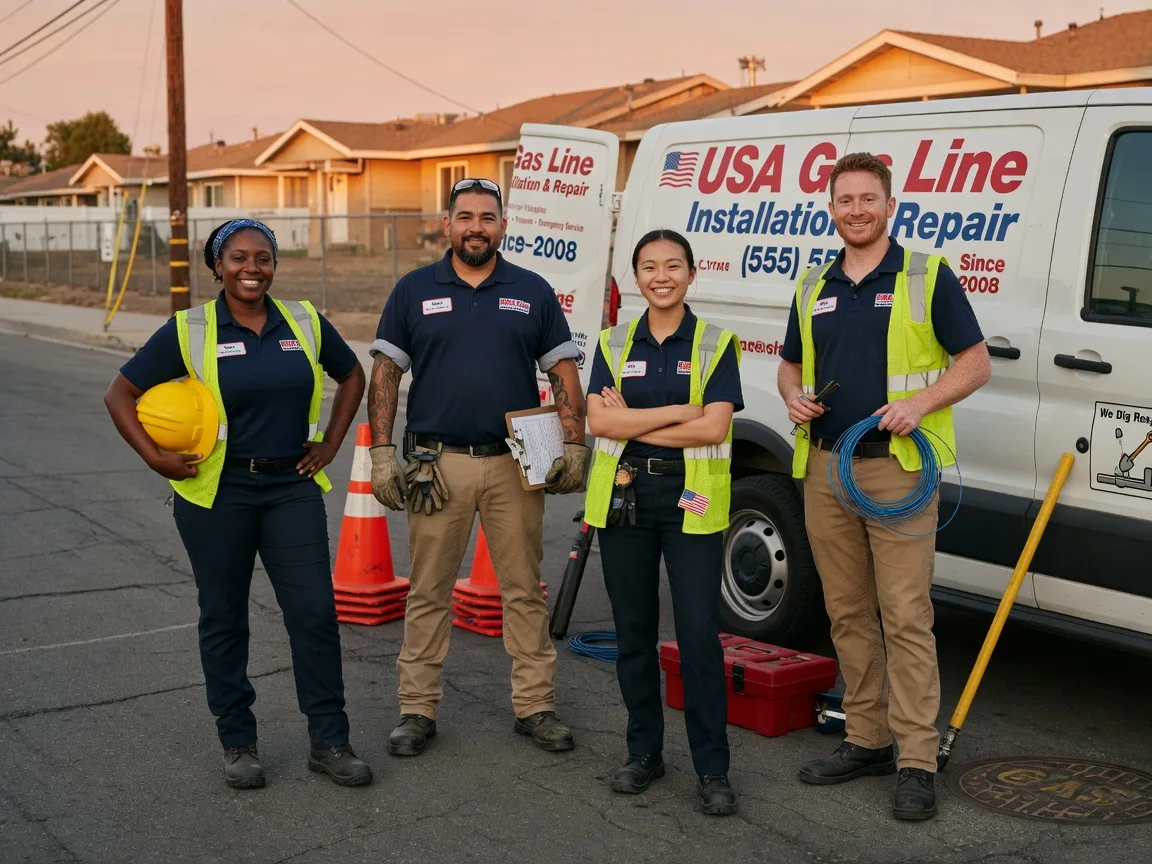 Gas Line Installation company in Pointblank, TX